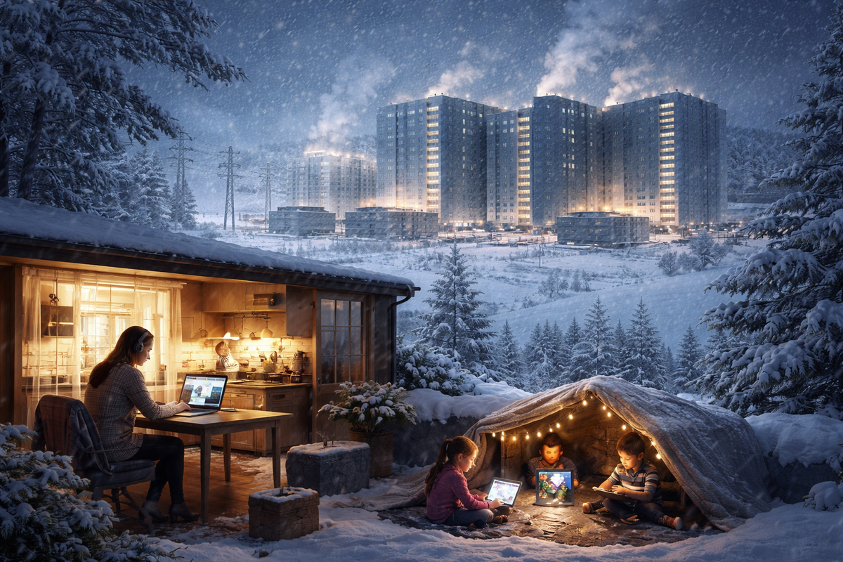 How Snowstorms Disrupt Daily Life but Leave the Internet Standing